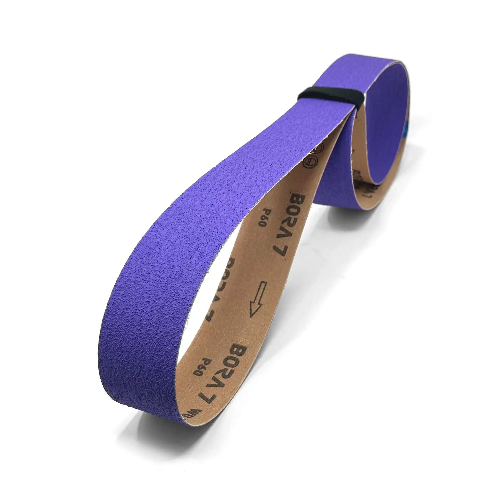2x72 inch ceramic sanding belt for knife grinding featuring a moderately aggressive 60 grit